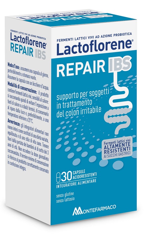LACTOFLORENE REPAIR IBS 30 CAPSULE ACIDORESISTENTI DA 375 MG SENZA GLUTINE SENZA LATTOSIO - Farmacia Castello Srl