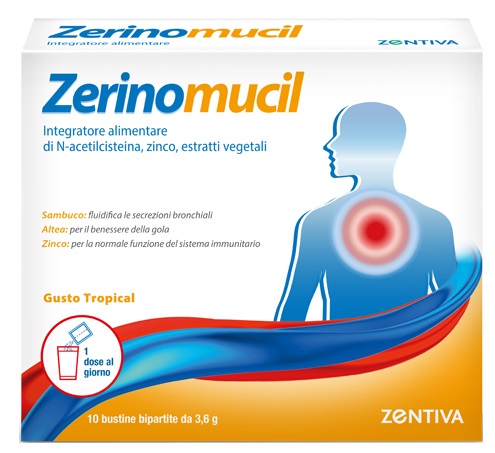 ZERINOMUCIL 10 BUSTINE 3,6 G - Farmacia Castello Srl