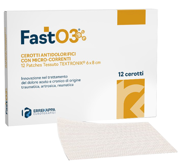 CEROTTI ANTIDOLORIFICI FASTO3 6X8CM 12 PEZZI - Farmacia Castello Srl