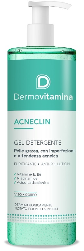 DERMOVITAMINA ACNECLIN GEL DETERGENTE 400 ML - Farmacia Castello Srl