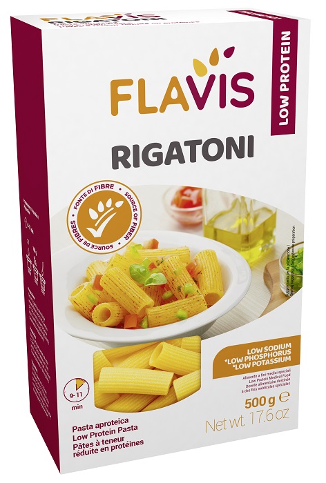 FLAVIS RIGATONI APROTEICI 500 G - Farmacia Castello Srl