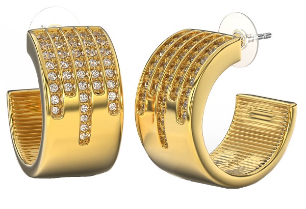 BJT363 ORECCHINO ELDWYN GOLD PLATED - Farmacia Castello Srl
