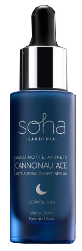 SOHA CANNONAU ACE SIERO NOTTE ANTIETA' VISO E OCCHI 20 ML - Farmacia Castello Srl