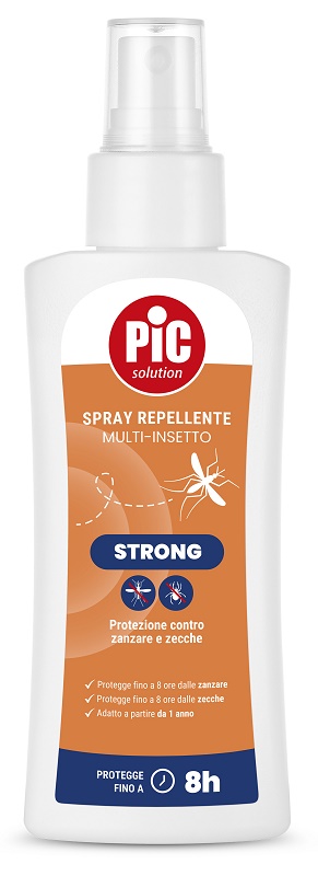 PIC SOLUTION SPRAY REPELLENTE MULTI-INSETTO STRONG 100 ML - Farmacia Castello Srl