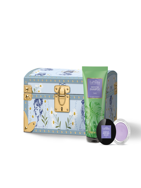 EUPHIDRA CAMMEO COFANETTO TIARE' DOCCIA SHAMPOO 200 ML + ESSENZA PROFUMO SOLIDO 15 G - Farmacia Castello Srl
