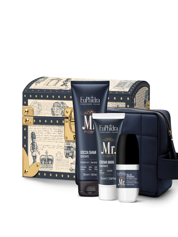 EUPHIDRA SOLDATINO DI PIOMBO COFANETTO MR DOCCIA SHAMPOO IDRATANTE 200 ML + ROLL ON DEODORANTE 50 ML + CREMA MANI IDRATANTE 75 ML + POCHETTE - Farmacia Castello Srl